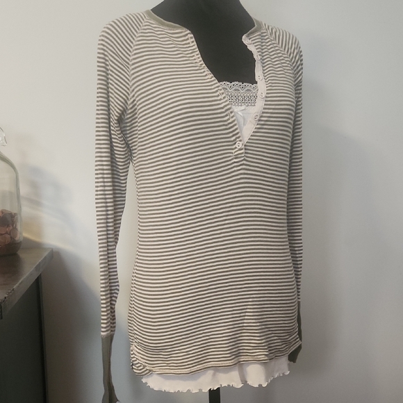 American Eagle Outfitters Tops - American Eagle Outfitters Green Striped Top